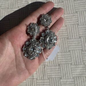 Banana Republic Silver Crystal Earrings